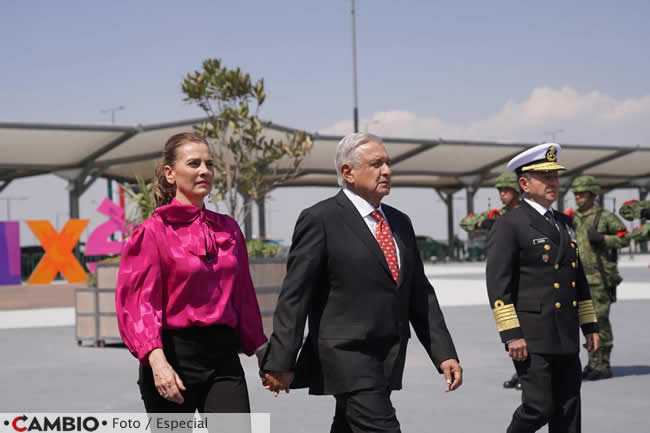 inauguracion aifa aandres manuel lopez obrador beatriz gutierrez