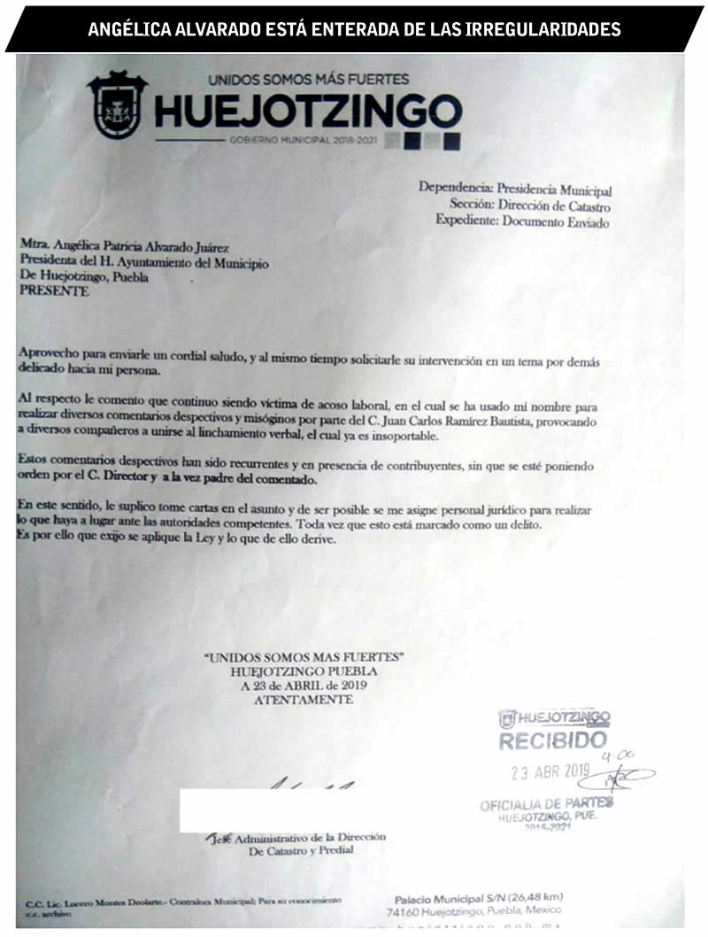 oficio irregularidades huejotzingo