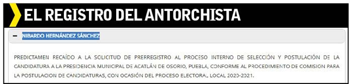 registro nibardo