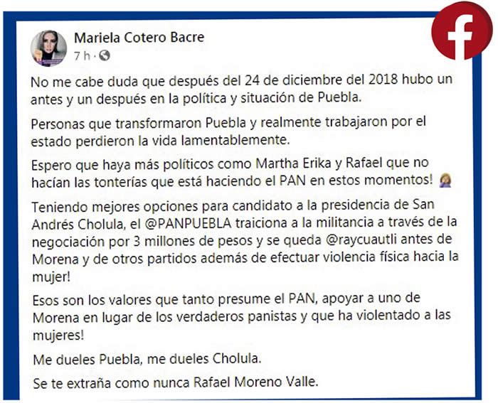 denuncia mariela cotero