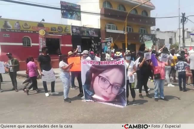 manifestacion tehuacan sandra perez portillo