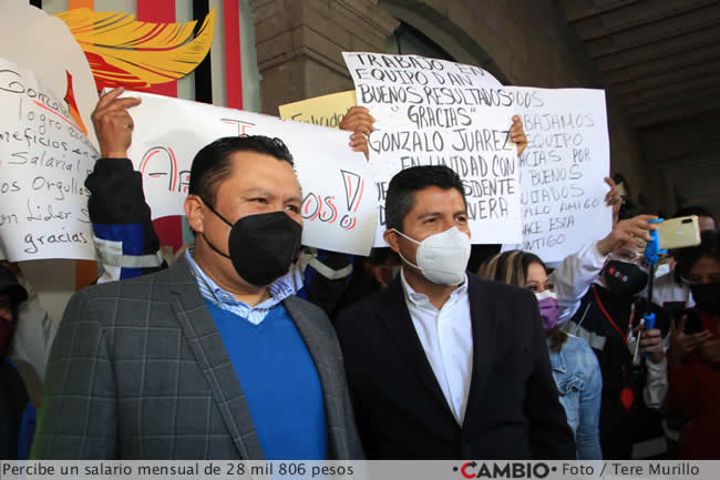 casona gonzalo juarez lider sindical ayuntamiento salario