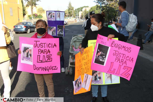manifestacion familiares amigos liz dominguez justicia peticiones