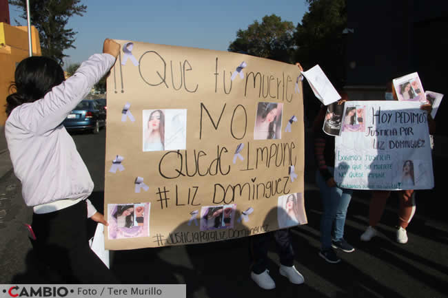 manifestacion familiares amigos liz dominguez justicia