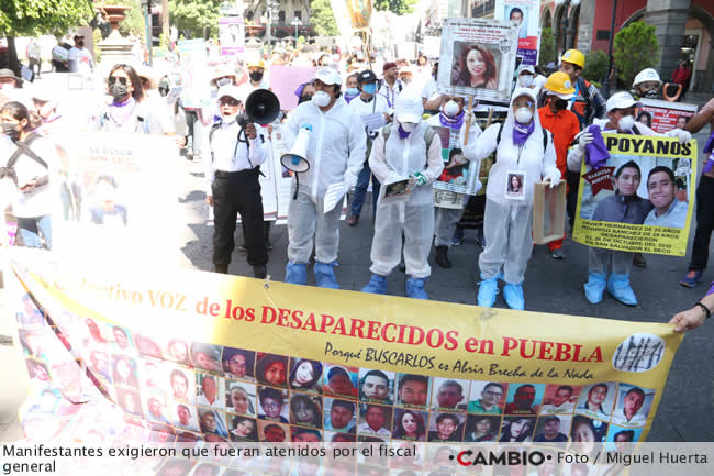 marcha voz desaparecidos puebla audiencia fiscal