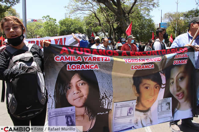 manifestacion fge puebla abigail juarez desaparecida manta