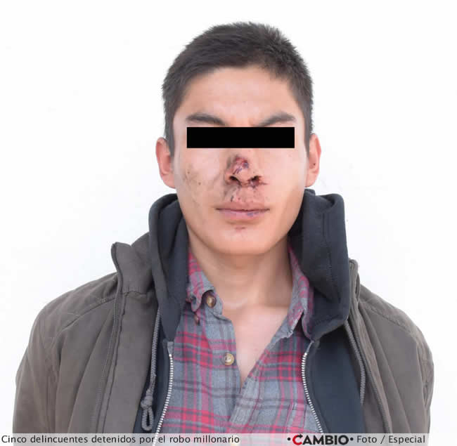 atraco camioneta balacera vergel cinco detenidos