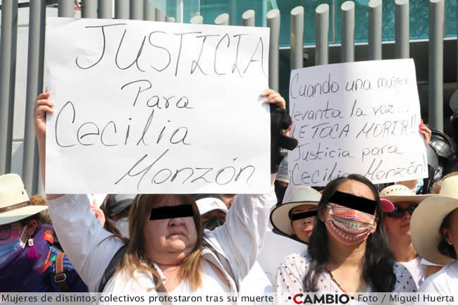 feminicidio cecilia monzon puebla protestas