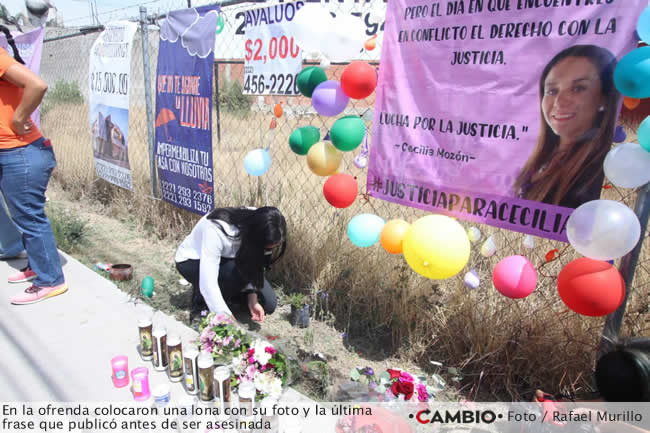 feminicidio cecilia monzon ofrenda en su memoria