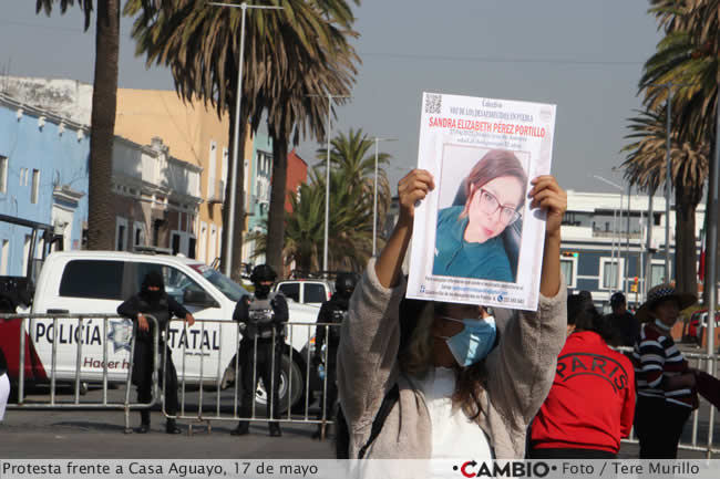 feminicidio sandra perez portillo protesta casa aguayo