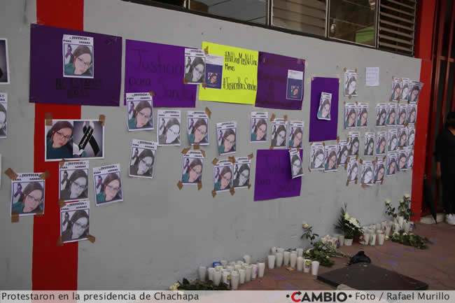 manifestacion mujeres feminicidio sandra perez portillo