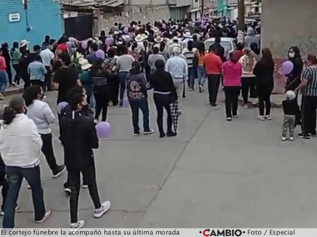 feminicidio sandra elizabeth perez portilla ultimo adios cortejo funebre