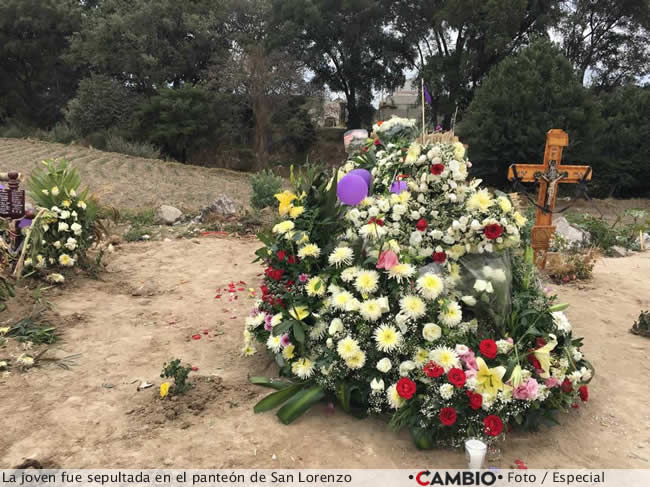 feminicidio sandra elizabeth perez portilla ultimo adios panteon san lorenzo