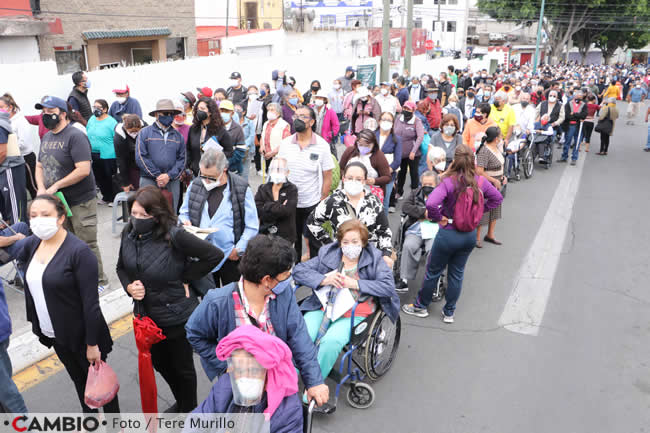 filas para segunda dosis zona militar