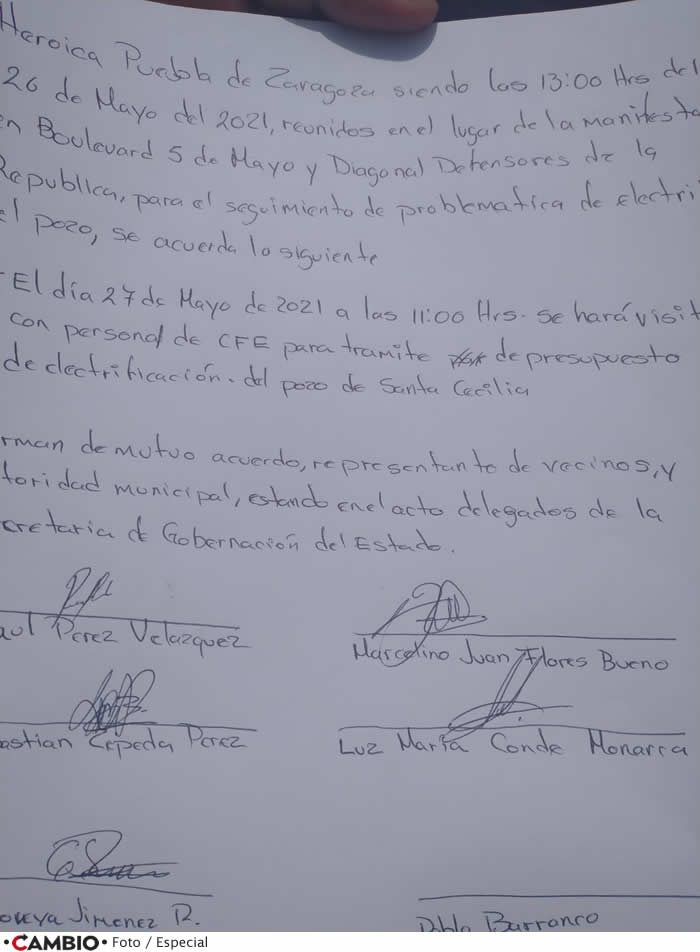 documento agua canoa