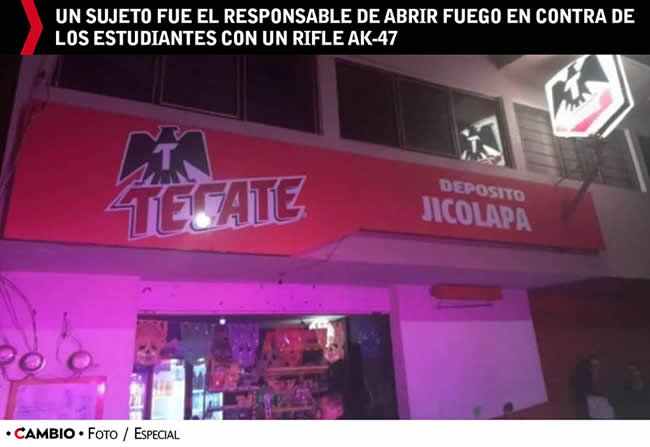universitarios baleados zacatlan responsable ak 47