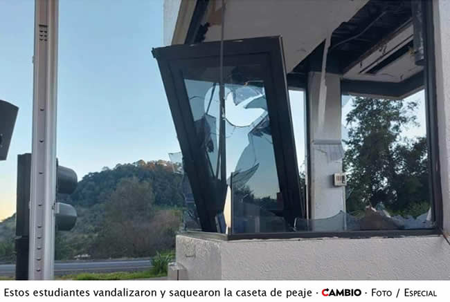 normalistas vadalizan caseta teziutlan virreyes saqueo