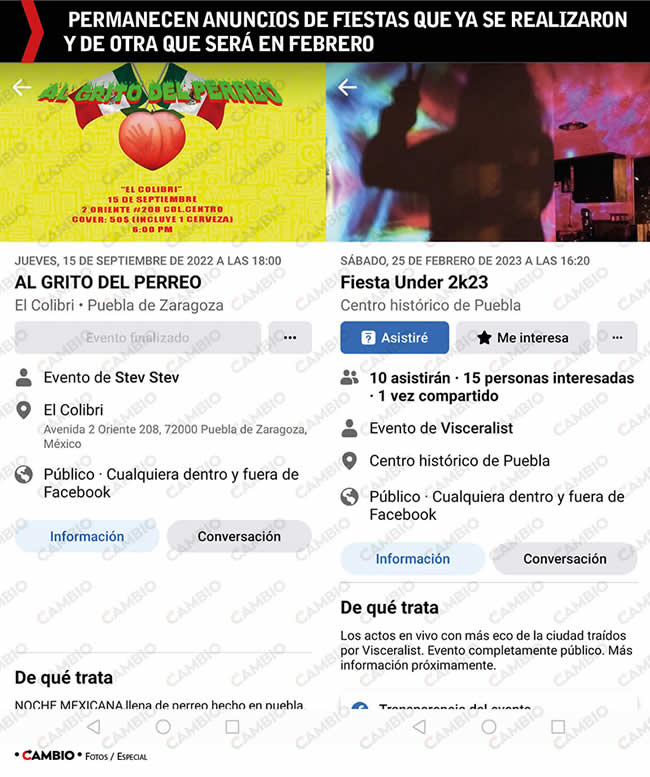 anuncios fiestas clandestinas privadas puebla