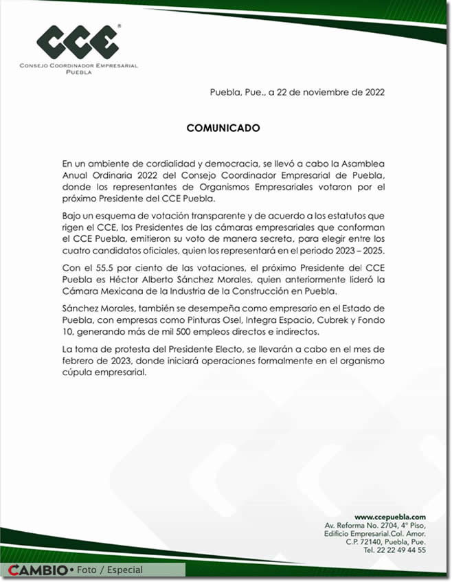 comunicado cce asamblea anual ordinaria 2022