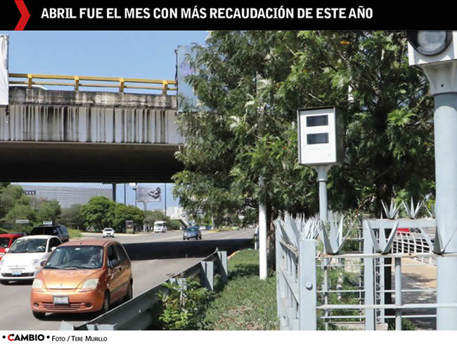 baja recaudacion fotomultas puebla abril 2022