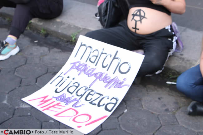 marcha 25n puebla erradicacion violencia vs mujeres mensajes