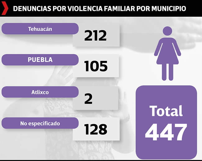 denuncias violencia familiar por municipios puebla
