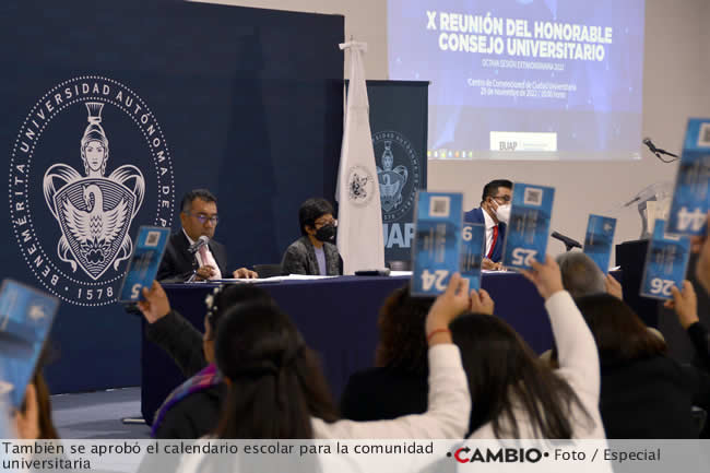 aprobacion consejo universitario buap posgrados calendario escolar