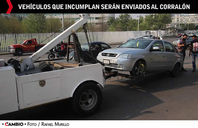 hoy no circula vehiculos que incumplan seran enviados corralon