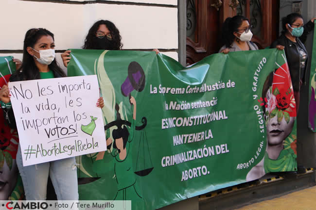 manifestacion congreso local puebla legalizacion aborto