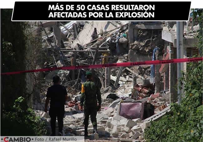 casas afectadas explosion xochimehuacan