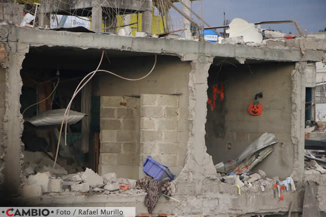 casas destruidas explosion xochimehuacan vista