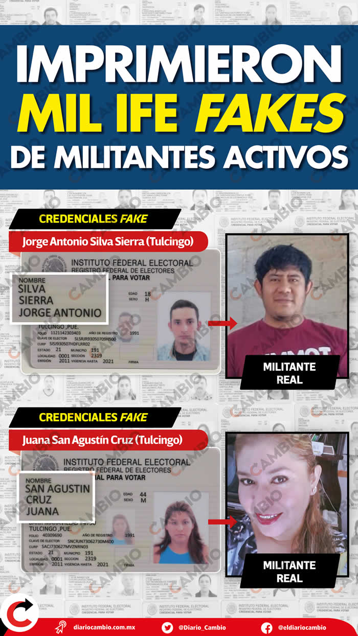 infografia impresion credenciales fake pan