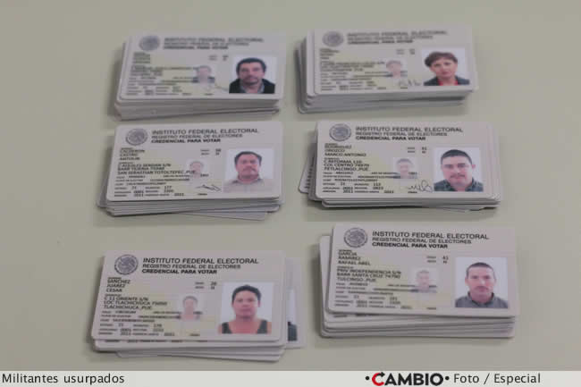 militantes usurpados pan credenciales
