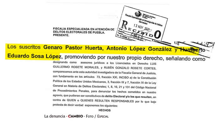 denuncia credenciales falsas