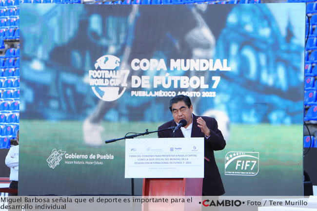 presentacion mundial futbol7 puebla miguel barbosa