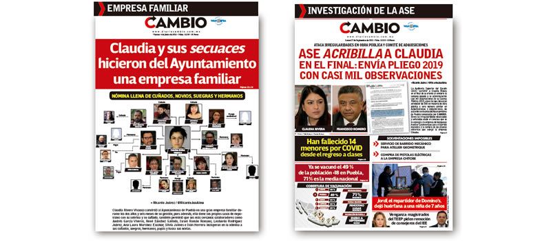 placas cambio claudia rivera vivanco