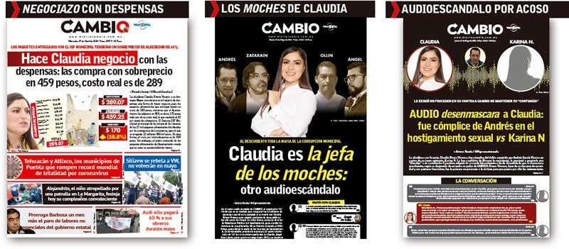 placas cambio claudia rivera