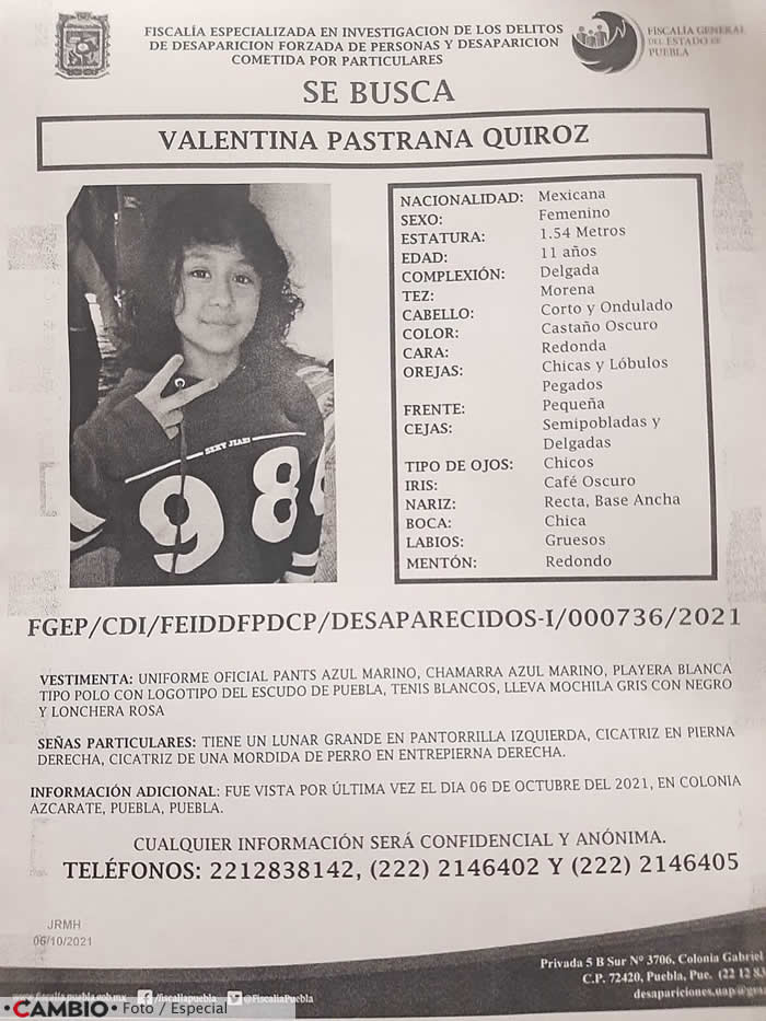 se busca valentina pastrana