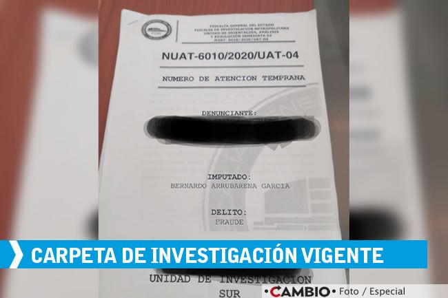 carpeta investigacion bernardo arrubarrena