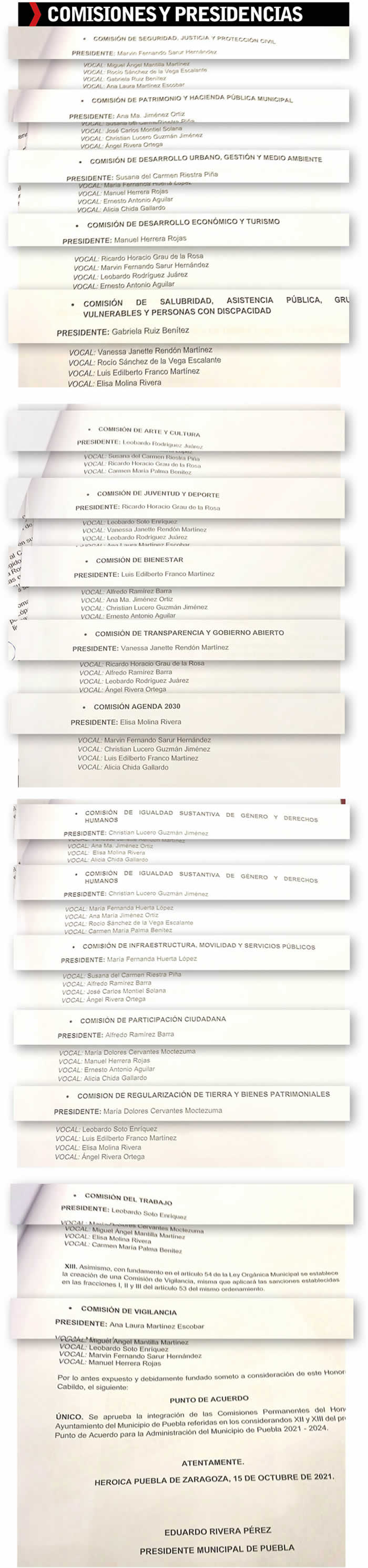 comisiones regidores ayto