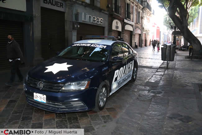 operativo impedir colocacion ambulantes patrulla