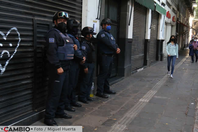 operativo impedir colocacion ambulantes policias