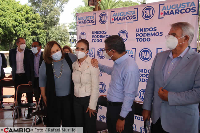 panistas apoyo augusta diaz y marcos castro