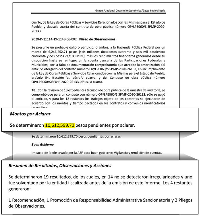 montos aclarar asf ayuntamiento