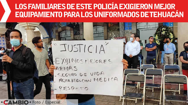 funeral bruno policia abatido tehuacan familiares justicia