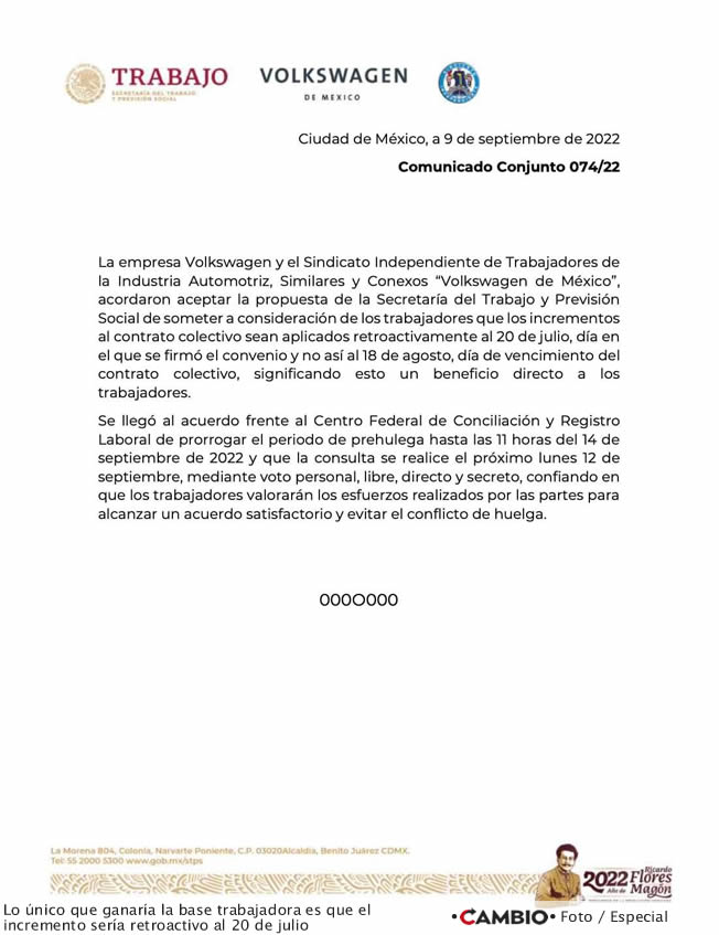 comunicado aumento salario vw retroactivo