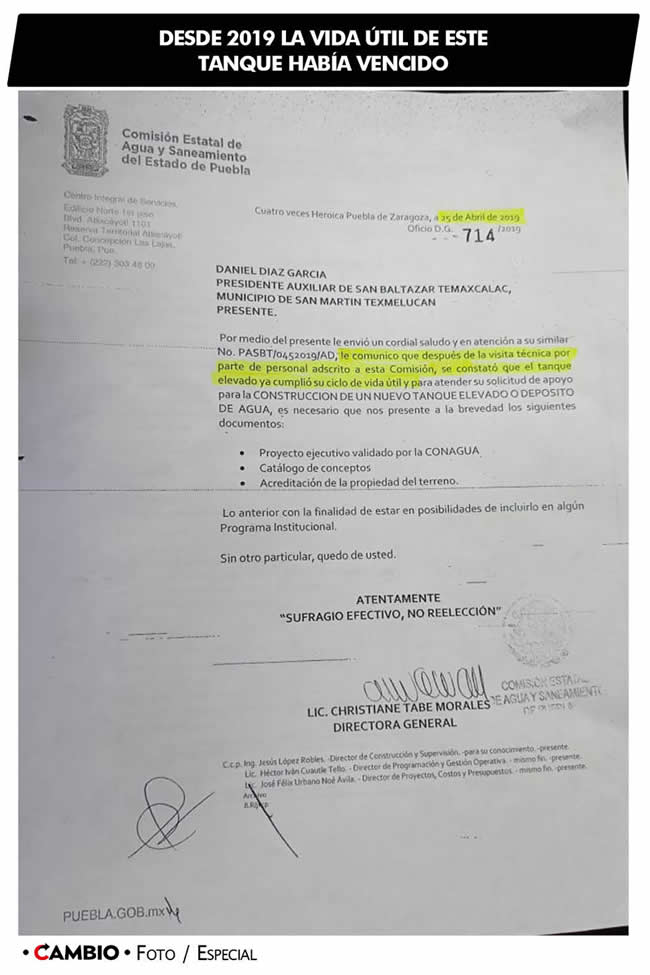 tanque derrumbre san martin texmelucan visa util