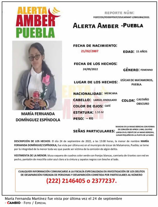 desaparecidas izucar matamoros maria fernanda dominguez