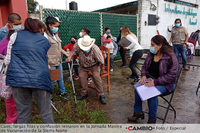 caos vacunacion masiva sierra norte