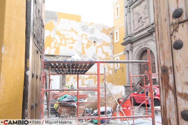 corredor 5 mayo rehabilitacion fachadas interior iglesia